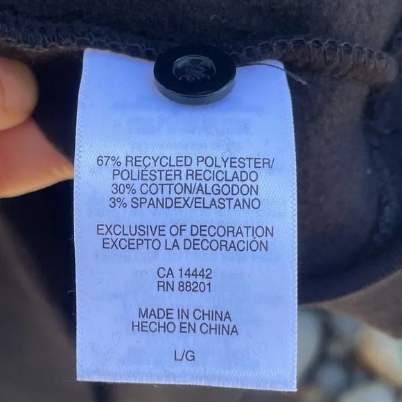 Mondetta Ladies' Collared Fleece Pullover Top, Black Medium Large - Picture 2 of 13